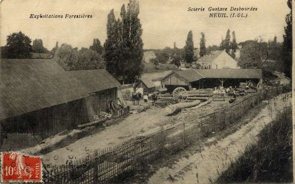 Vue générale de la scierie Desbourdes